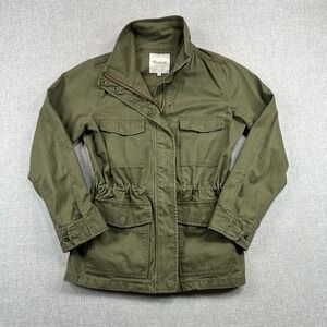 Madewell Surplus Jacket Women XXS Foliage Green Field Utility Cinch Waist